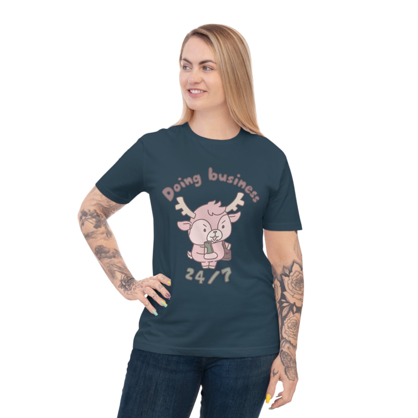 Shikataro's business unisex shirt from organic cotton (EU market)