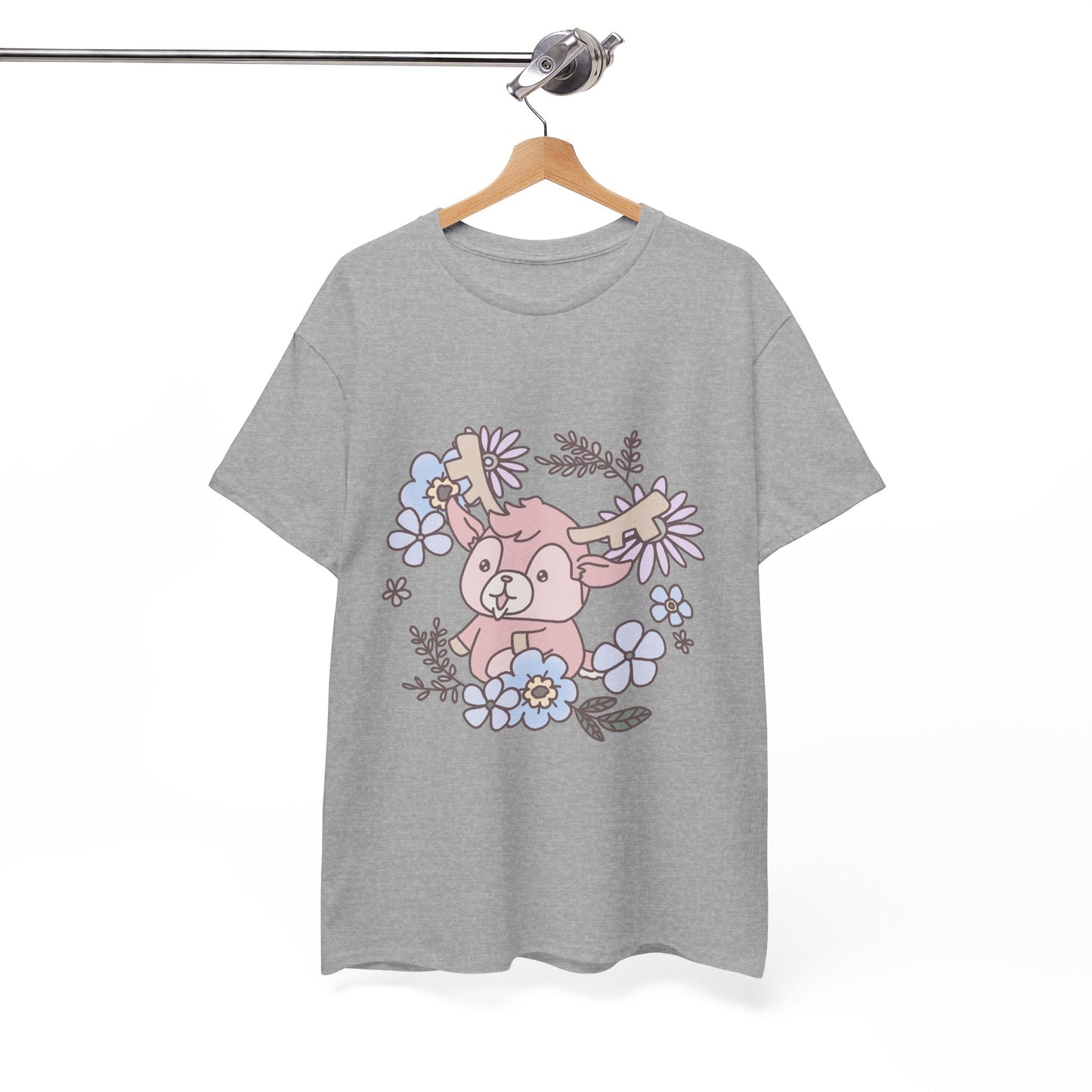 Shikataro's flower unisex shirt from organic cotton (US market)