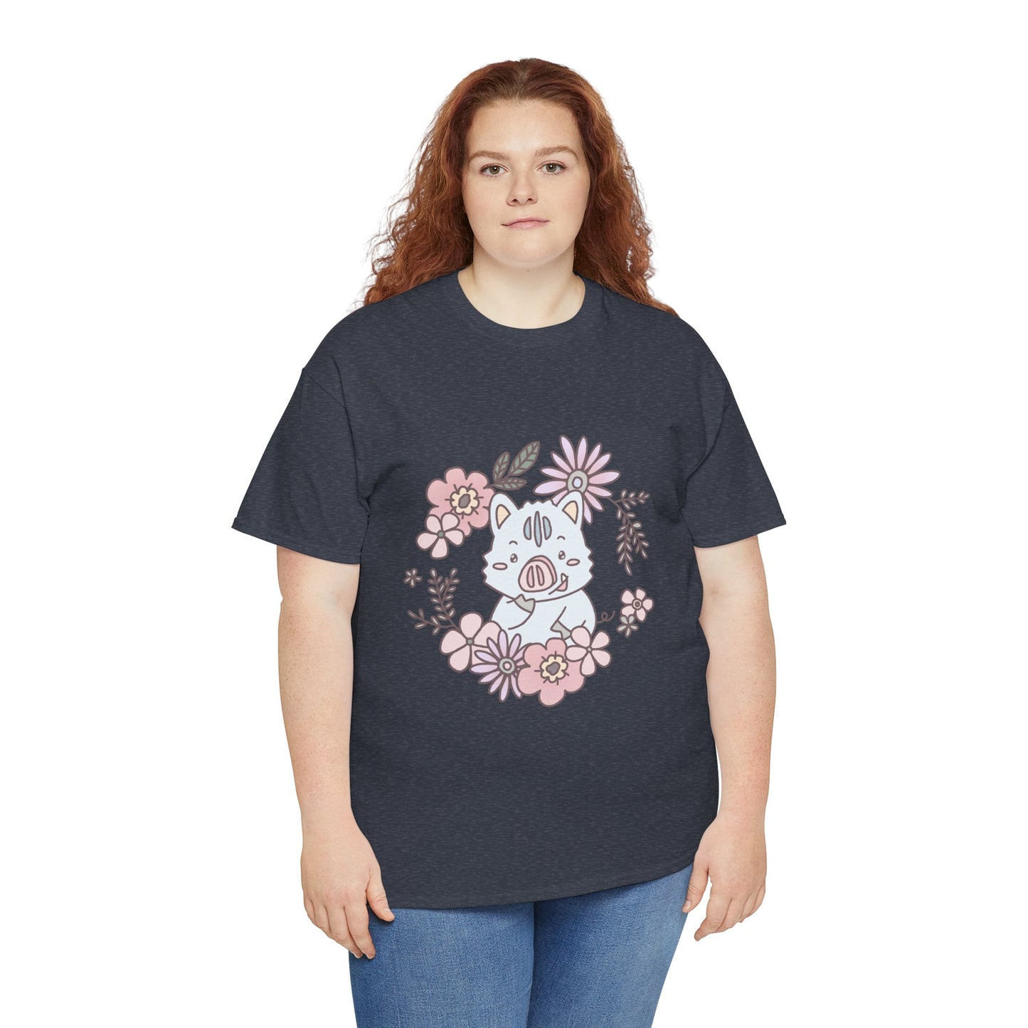 Inocchi's flower unisex shirt from organic cotton (US market)