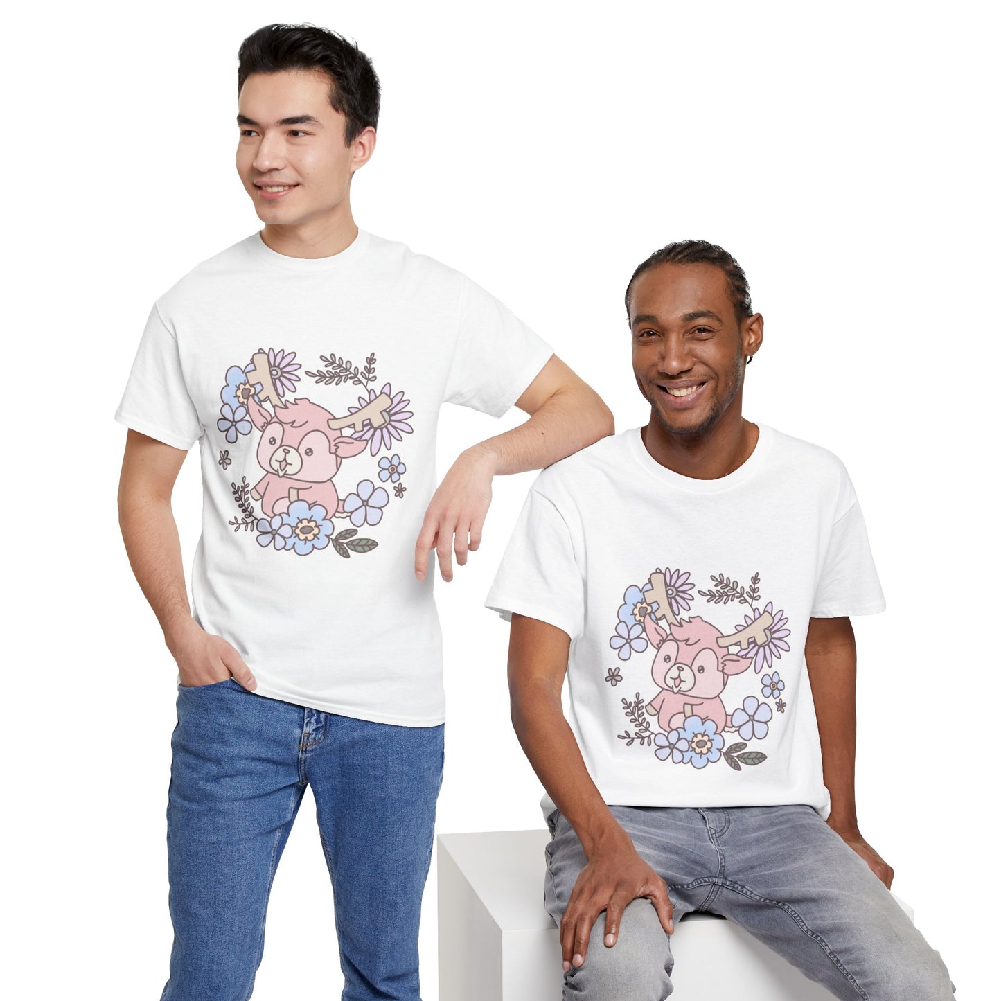 Shikataro's flower unisex shirt from organic cotton (US market)