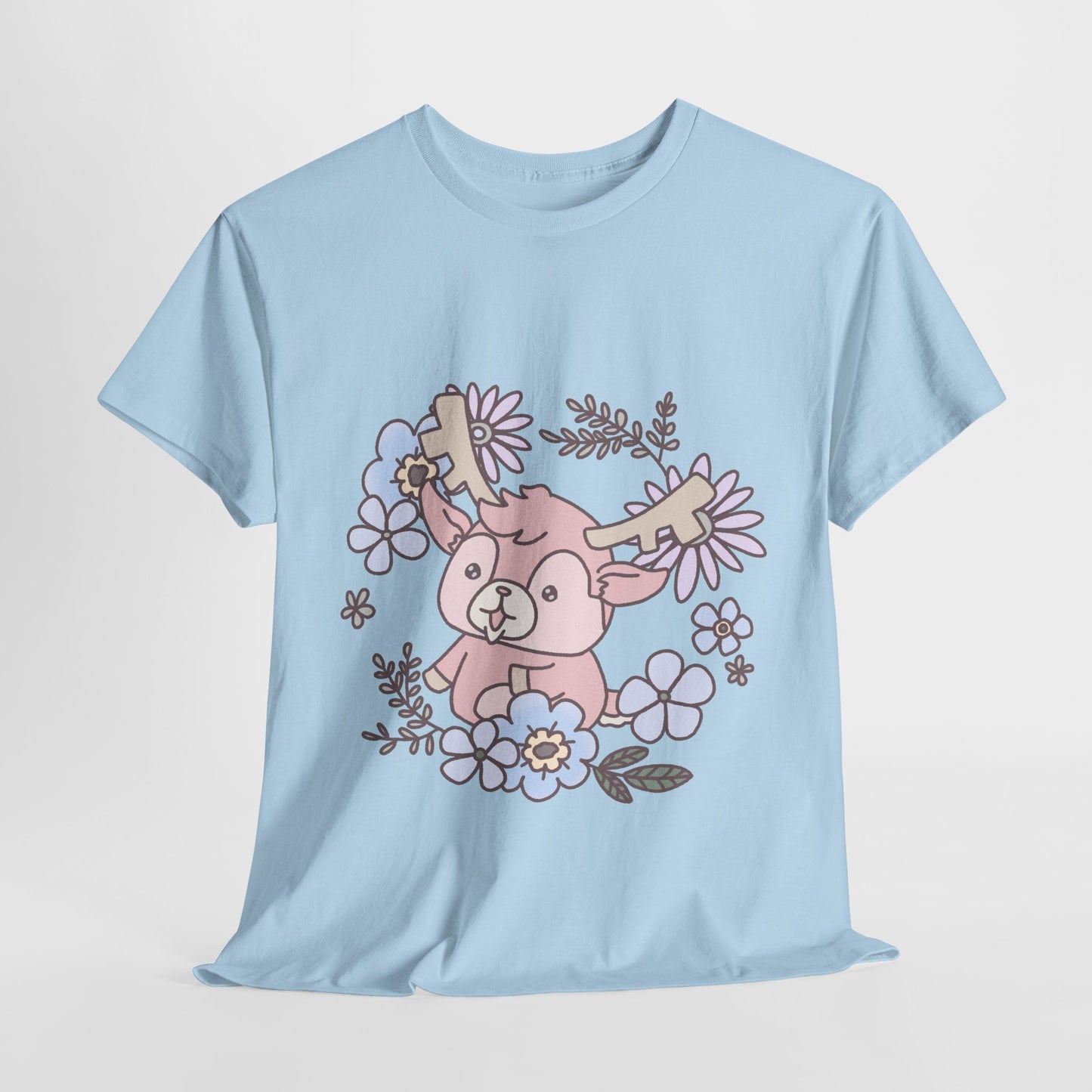 Shikataro's flower unisex shirt from organic cotton (US market)