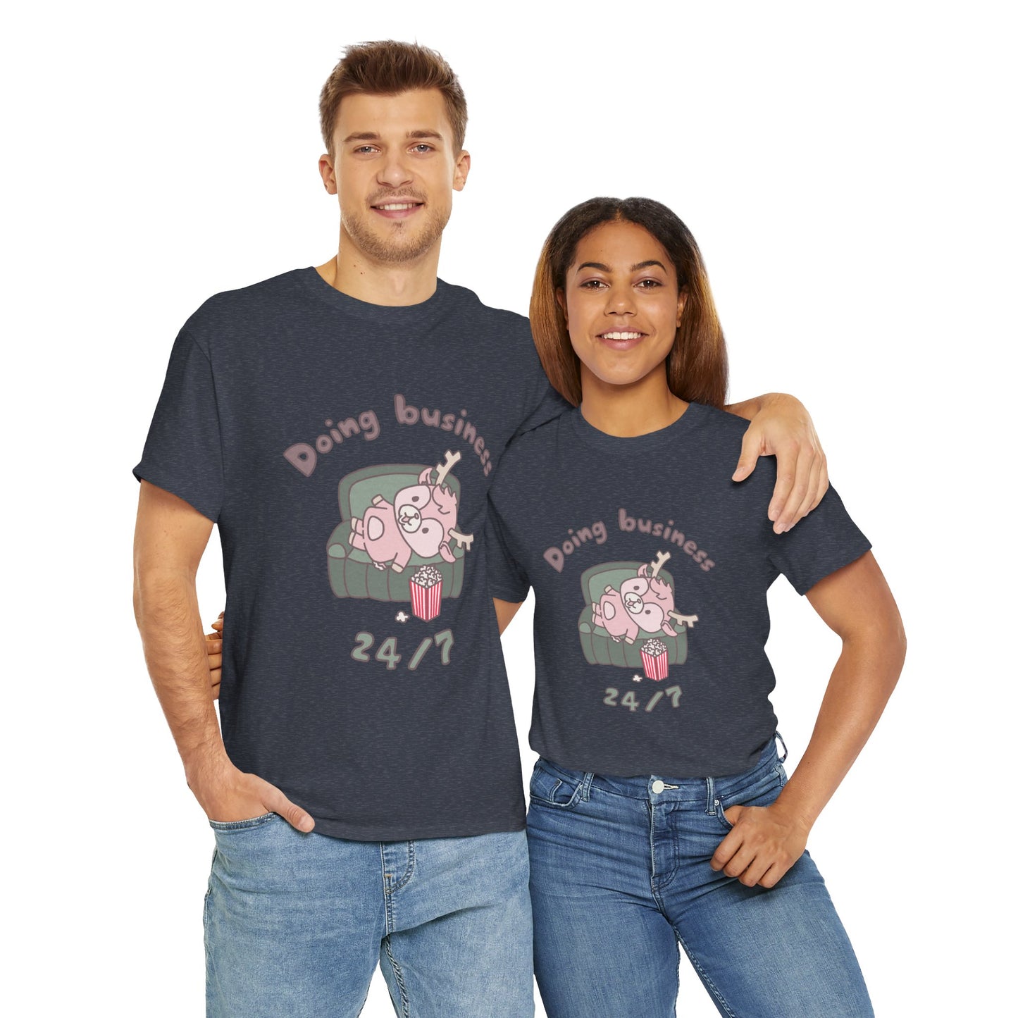 Shikataro's lazy unisex shirt from organic cotton (US market)