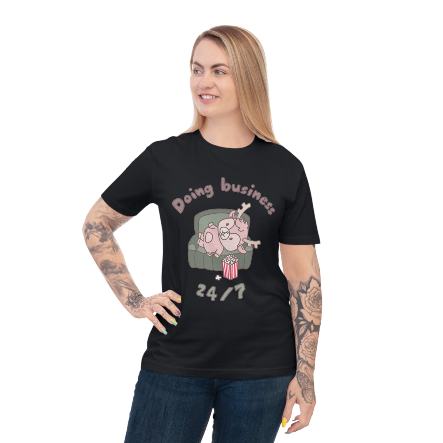 Shikataro's lazy unisex shirt from organic cotton (EU market)