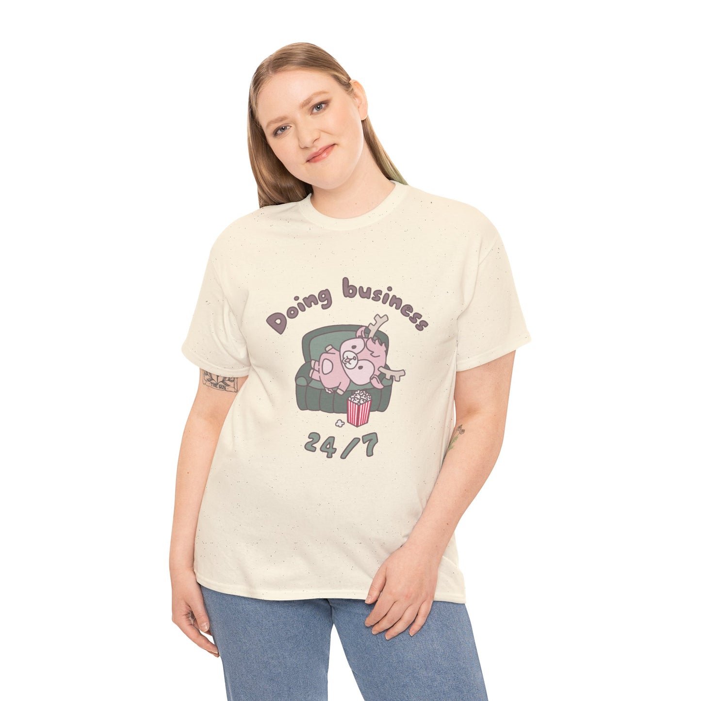 Shikataro's lazy unisex shirt from organic cotton (US market)