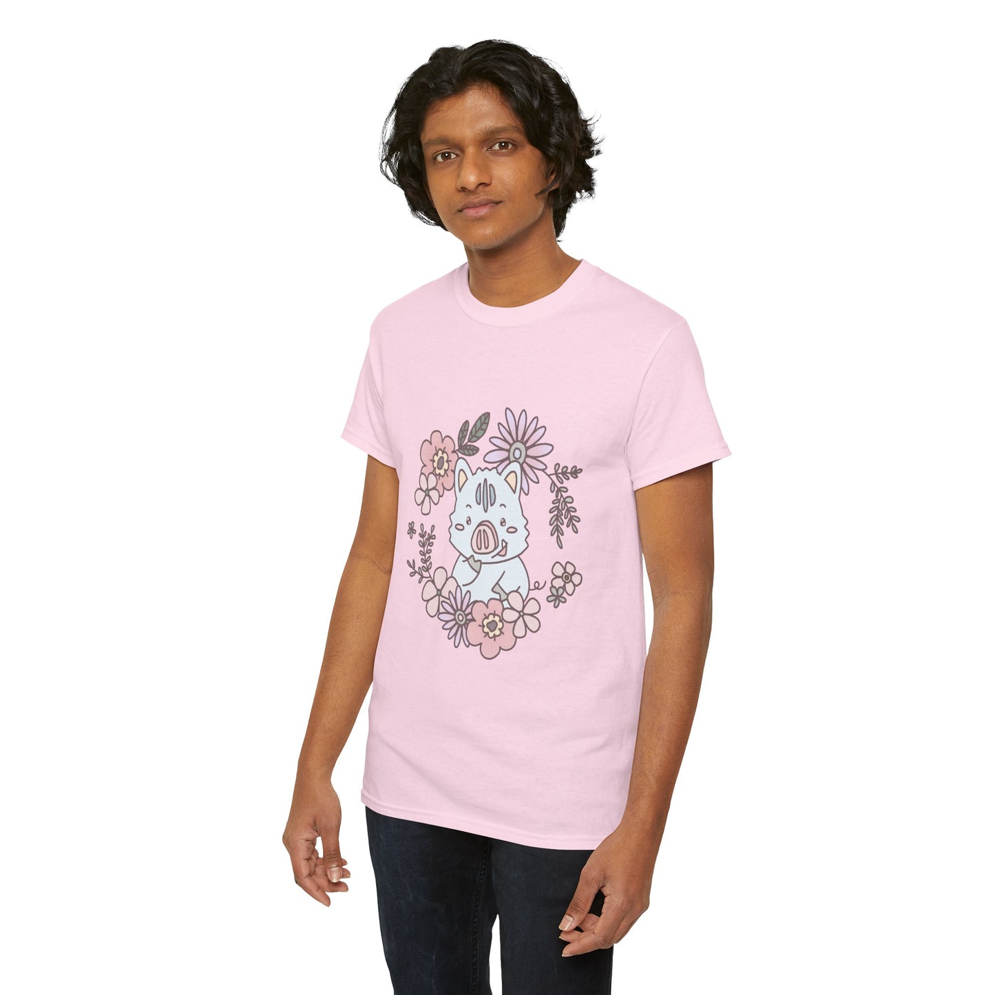 Inocchi's flower unisex shirt from organic cotton (US market)