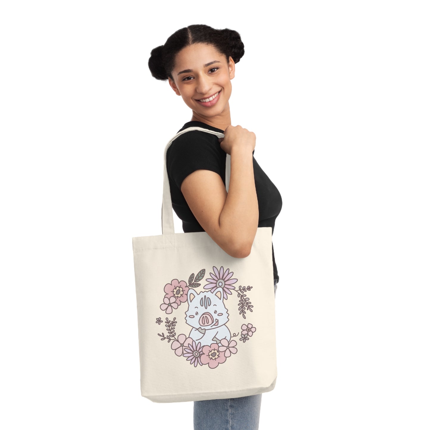 Inocchi's flower tote bag  (EU market)