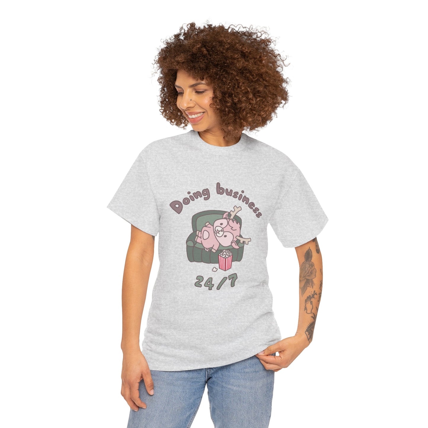 Shikataro's lazy unisex shirt from organic cotton (US market)