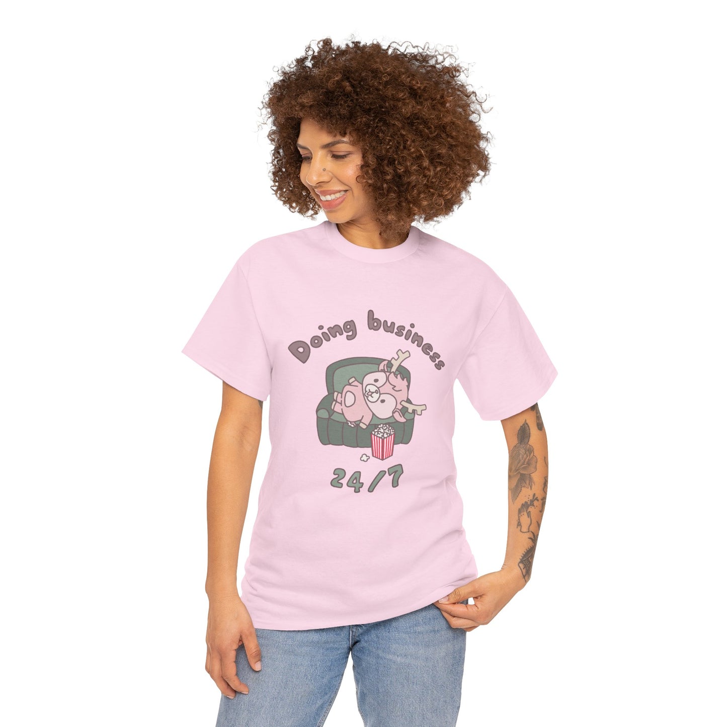 Shikataro's lazy unisex shirt from organic cotton (US market)