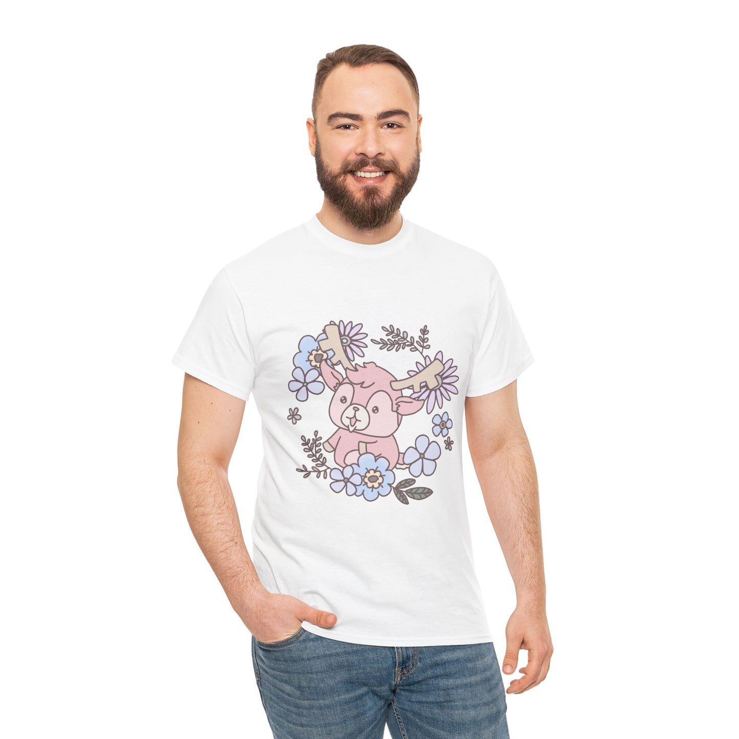 Shikataro's flower unisex shirt from organic cotton (US market)