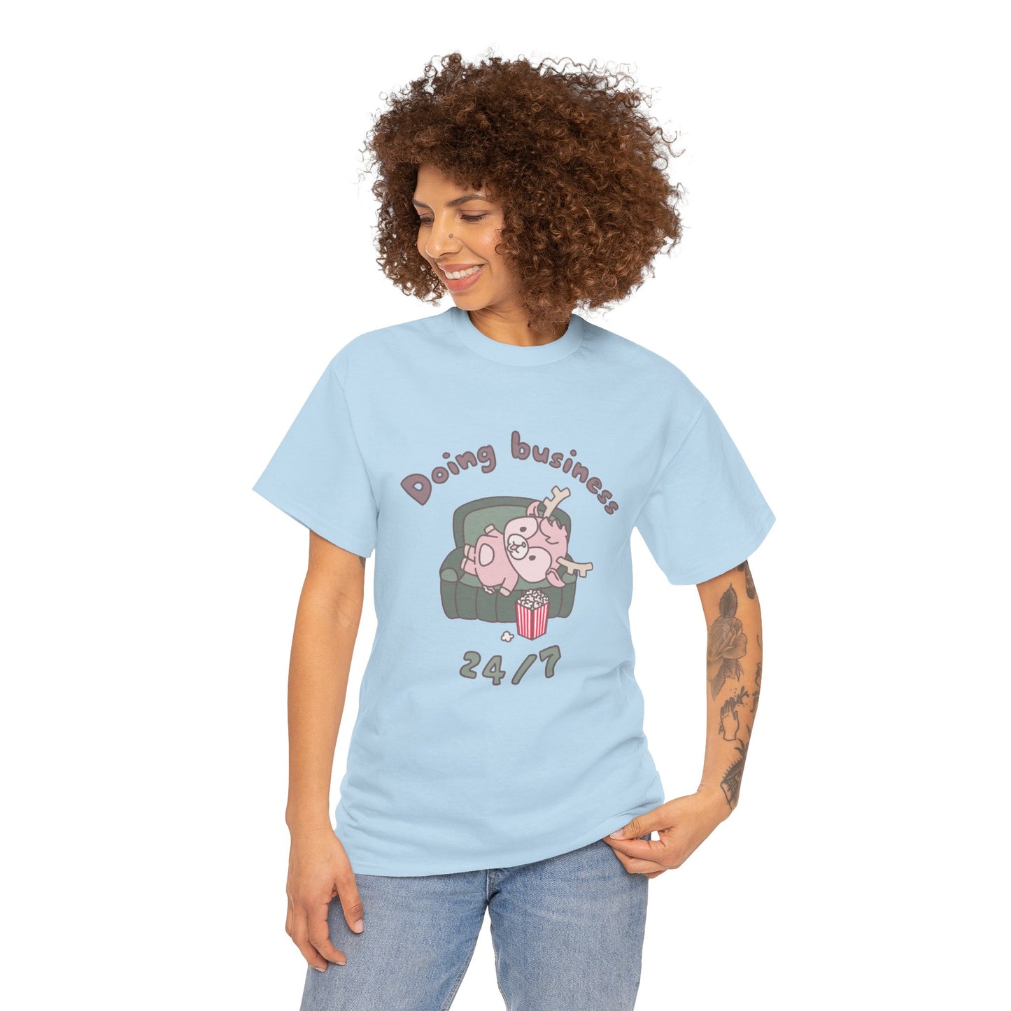 Shikataro's lazy unisex shirt from organic cotton (US market)