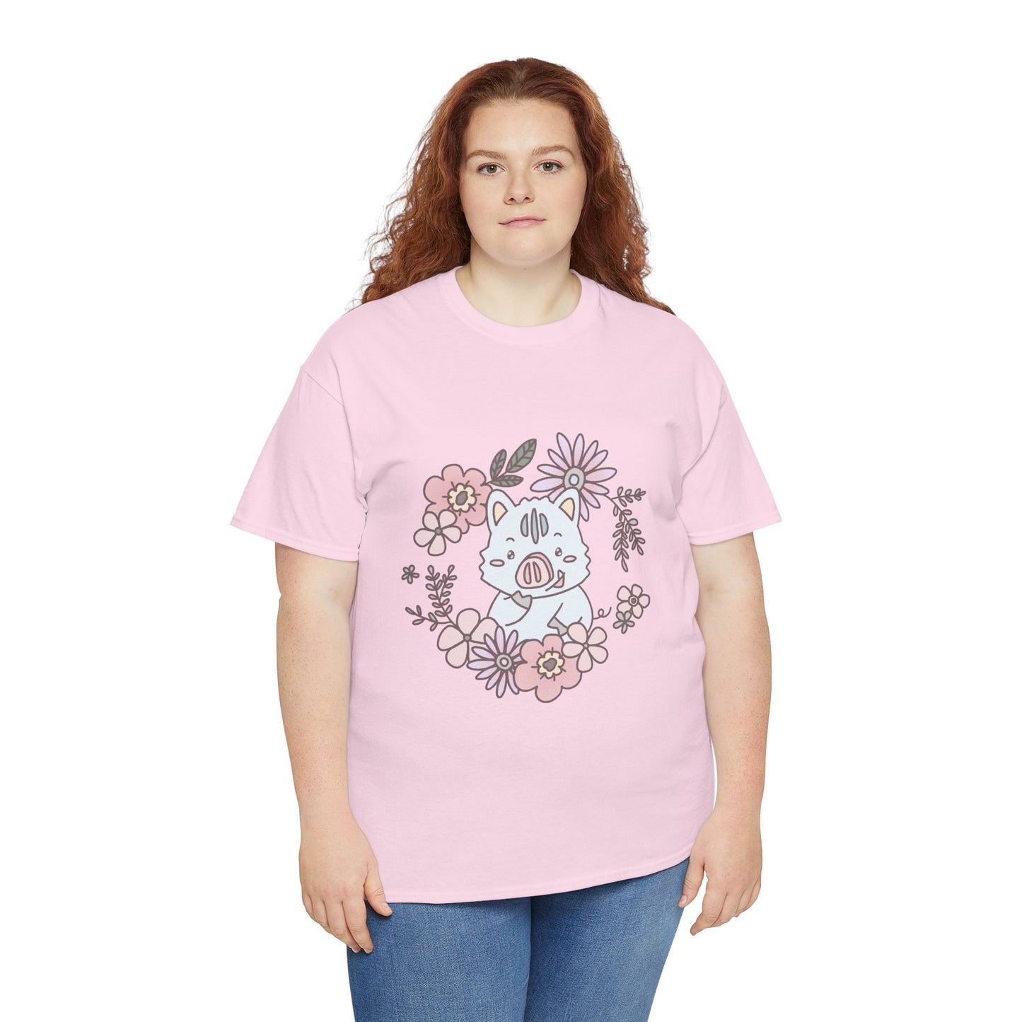 Inocchi's flower unisex shirt from organic cotton (US market)