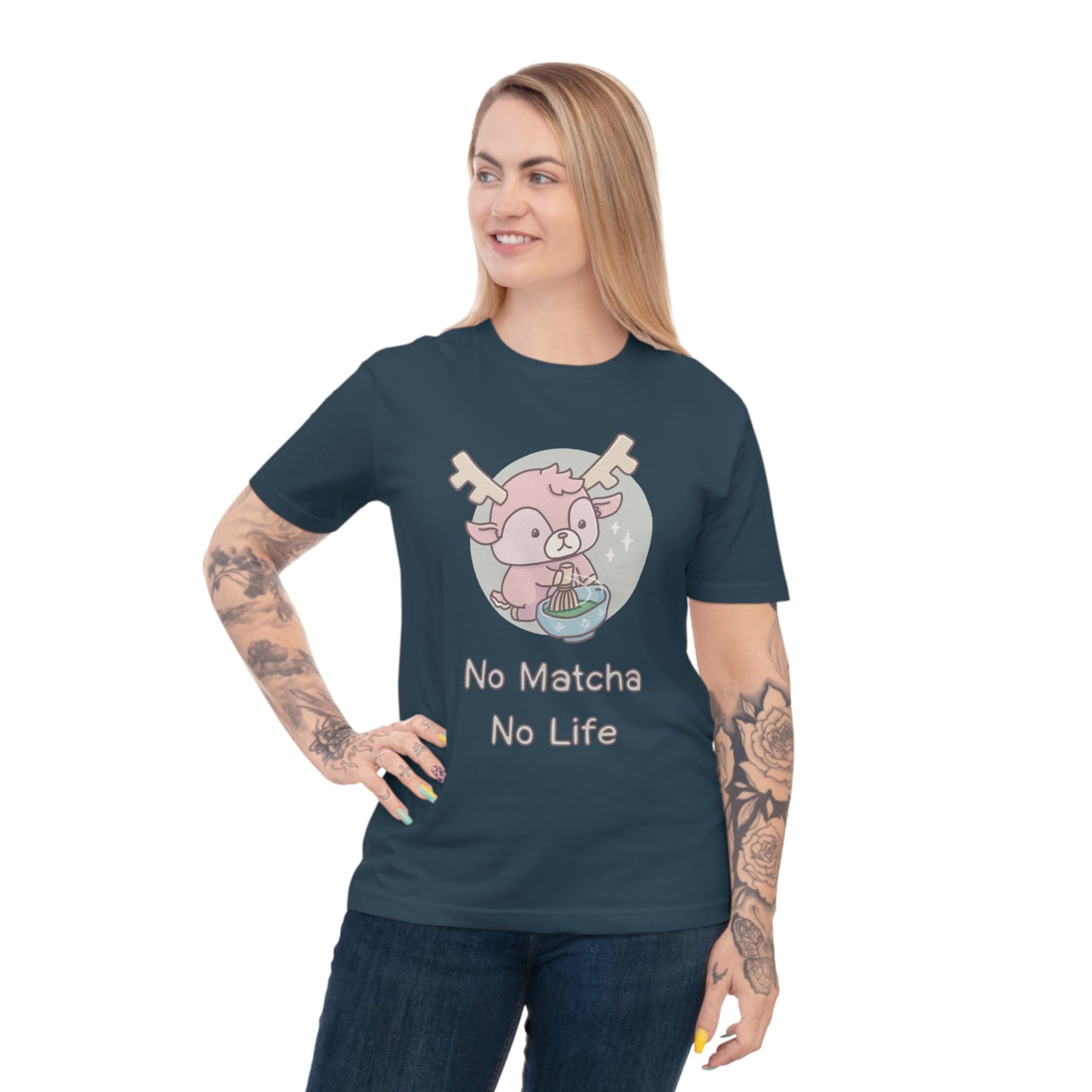 Shikataro's matcha unisex shirt from organic cotton (EU market)