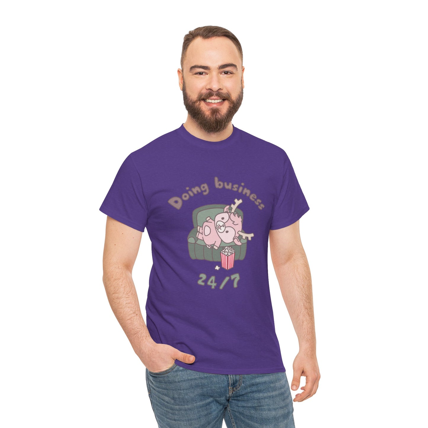 Shikataro's lazy unisex shirt from organic cotton (US market)