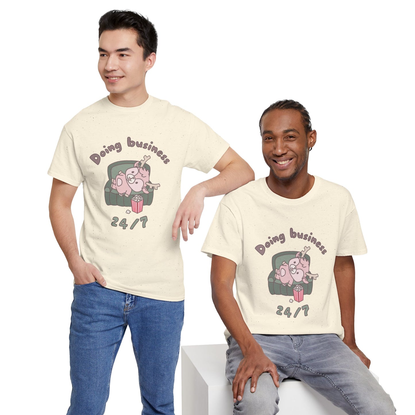 Shikataro's lazy unisex shirt from organic cotton (US market)