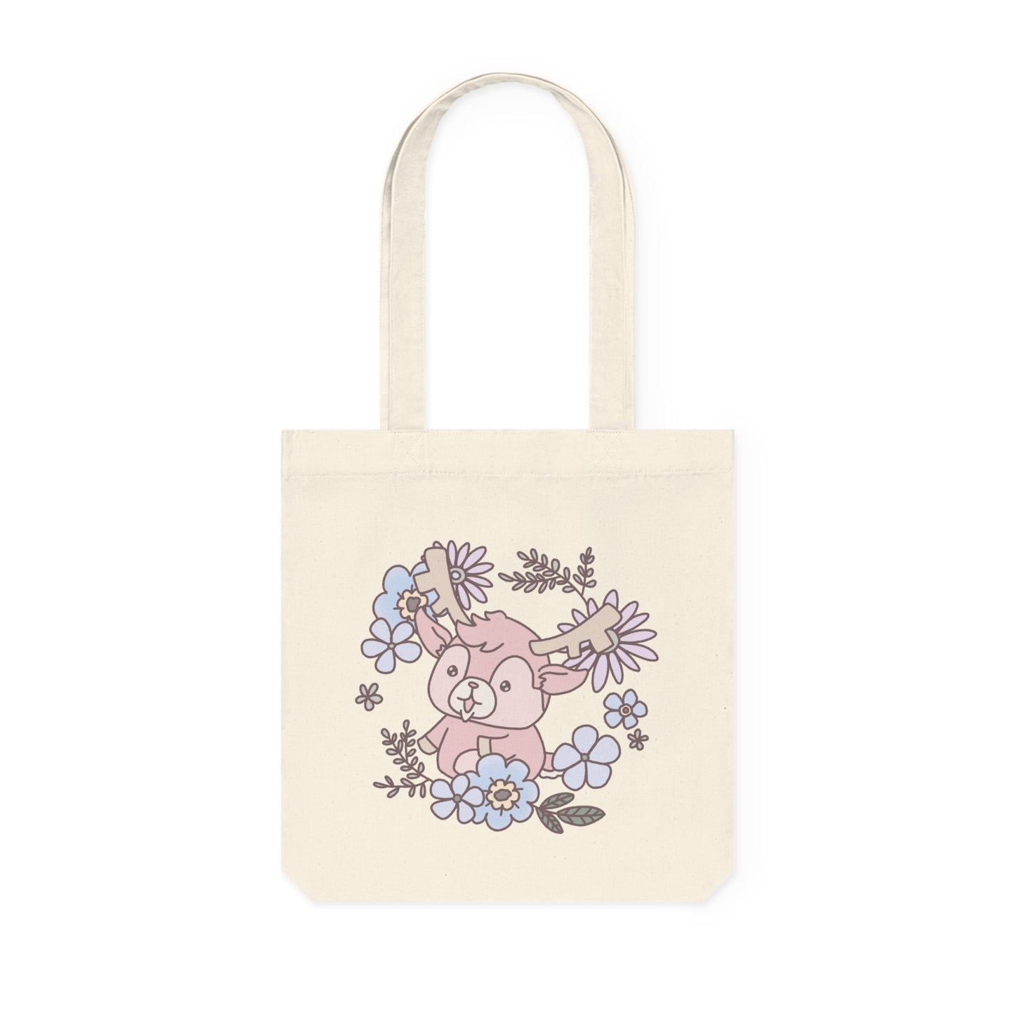 Shikataro & Inocchi's two-sided spring flower tote bag  (EU market)
