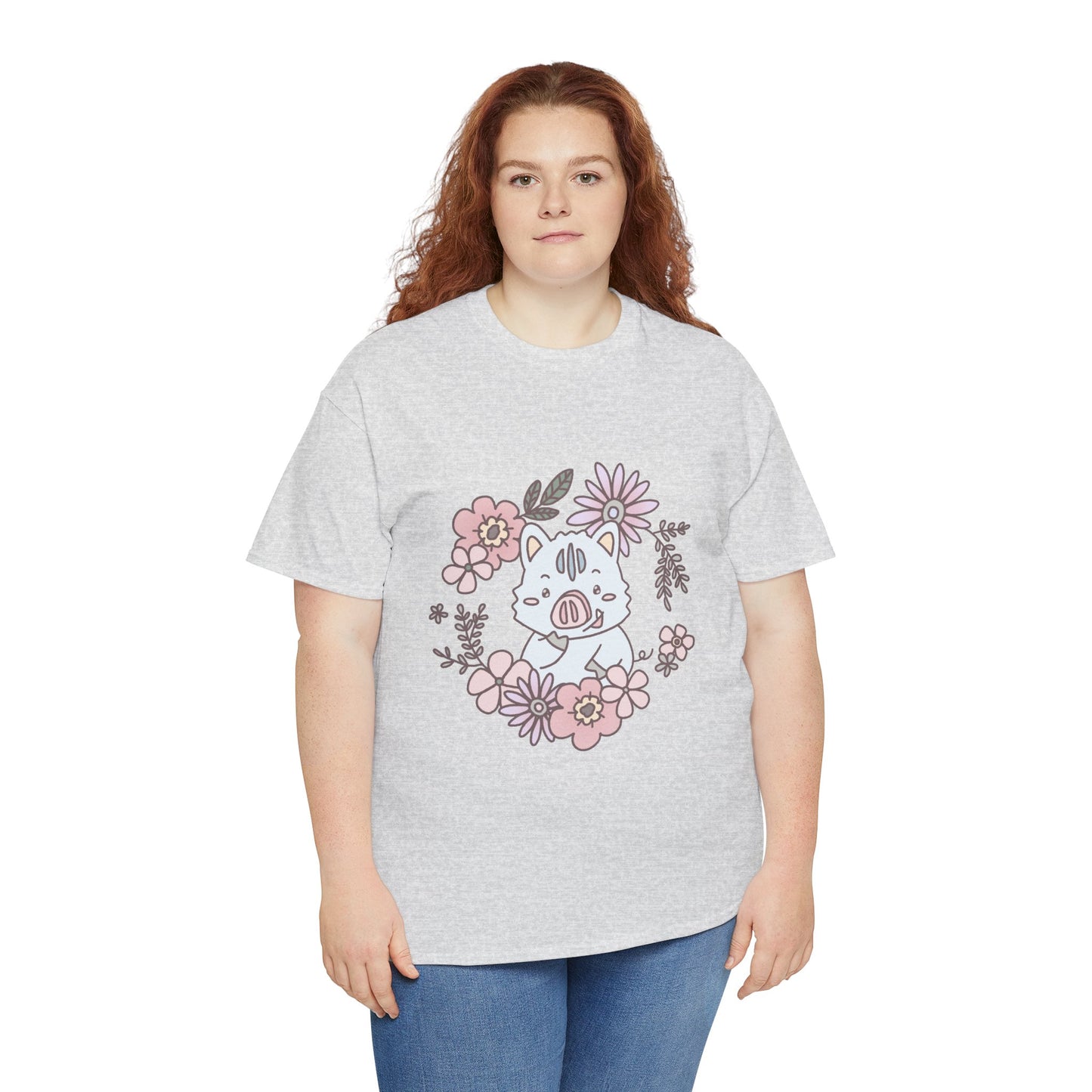 Inocchi's flower unisex shirt from organic cotton (US market)