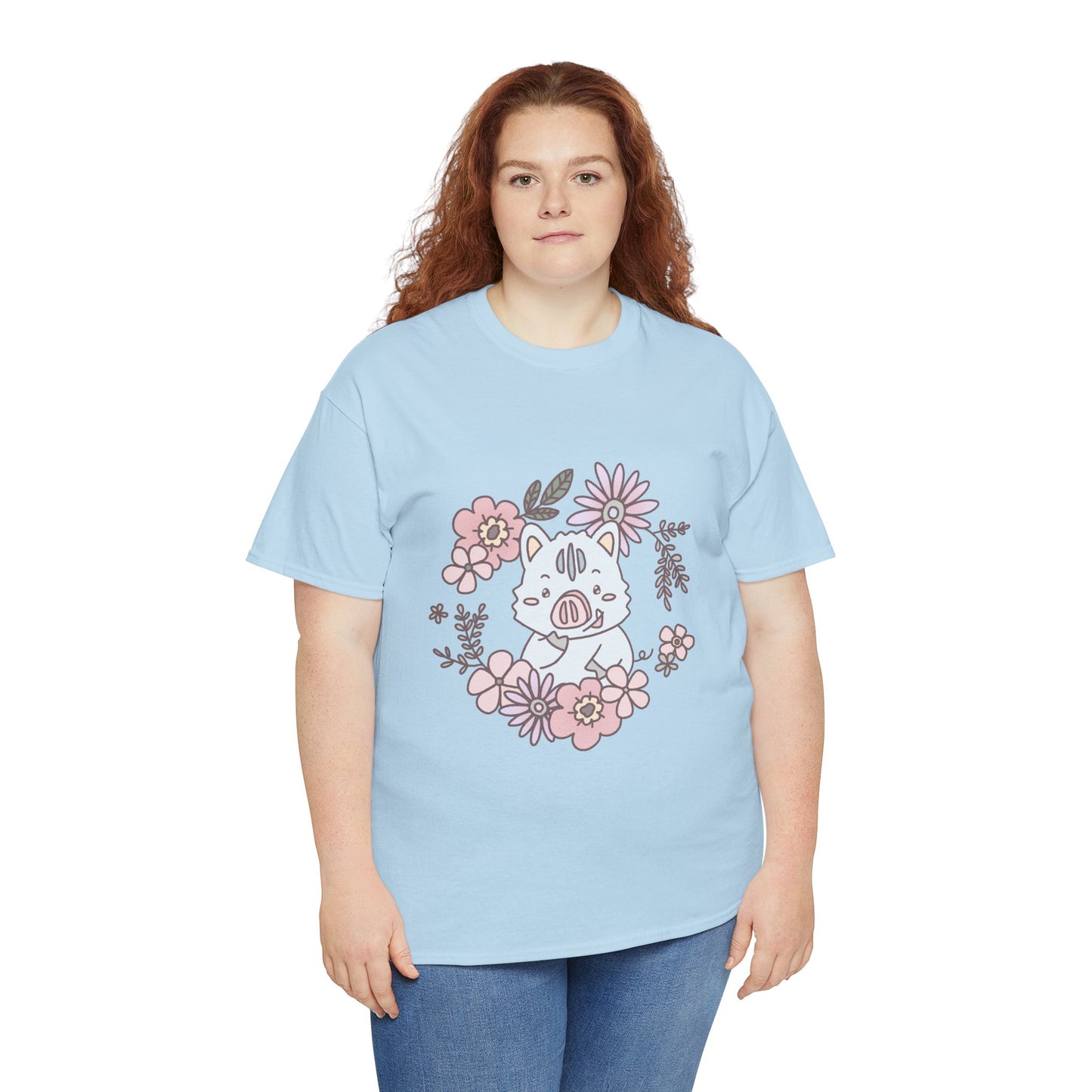 Inocchi's flower unisex shirt from organic cotton (US market)