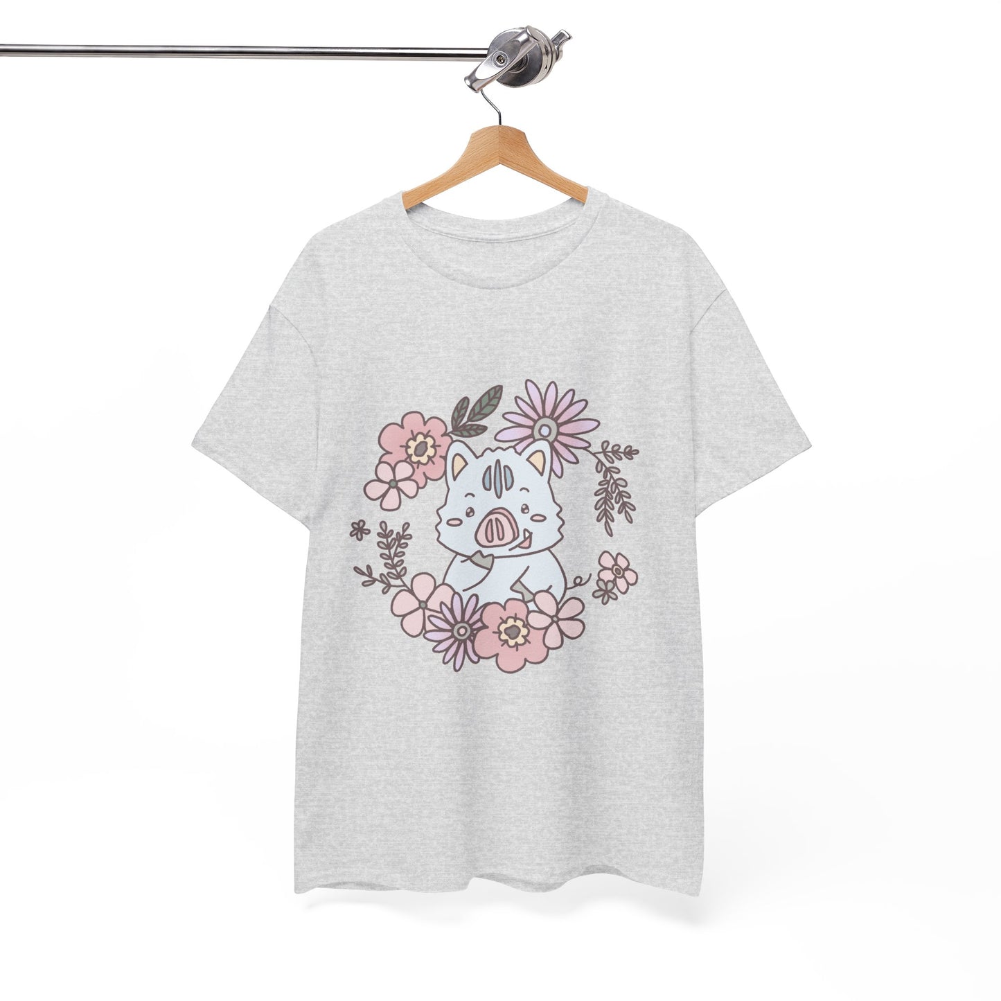 Inocchi's flower unisex shirt from organic cotton (US market)