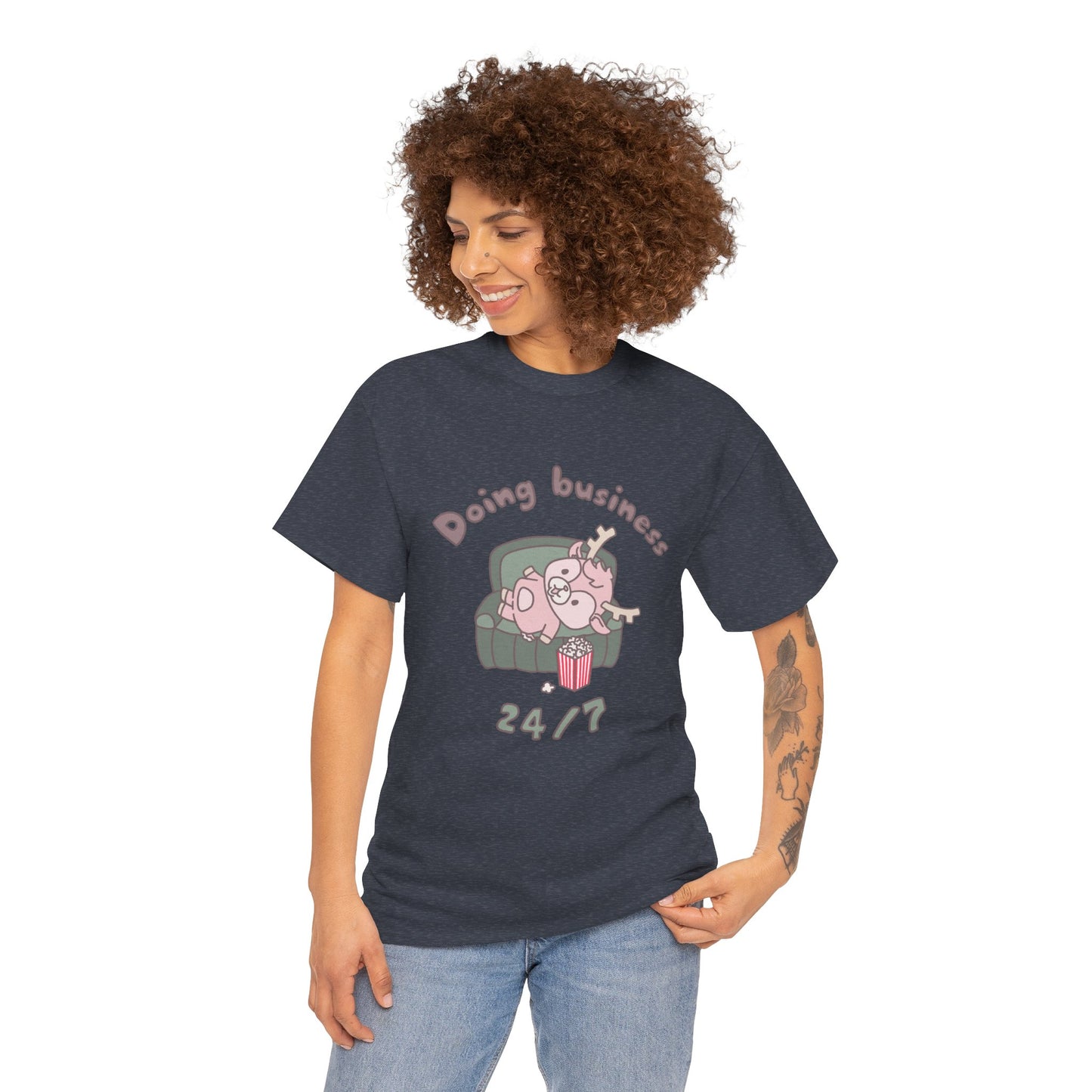 Shikataro's lazy unisex shirt from organic cotton (US market)