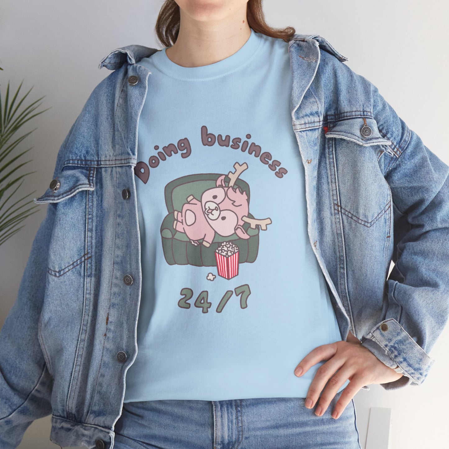 Shikataro's lazy unisex shirt from organic cotton (US market)