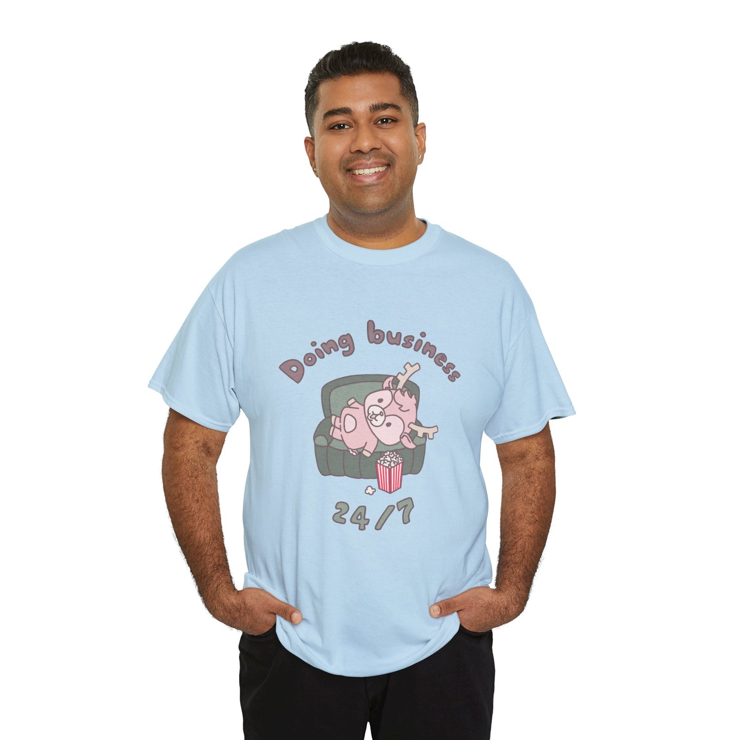 Shikataro's lazy unisex shirt from organic cotton (US market)