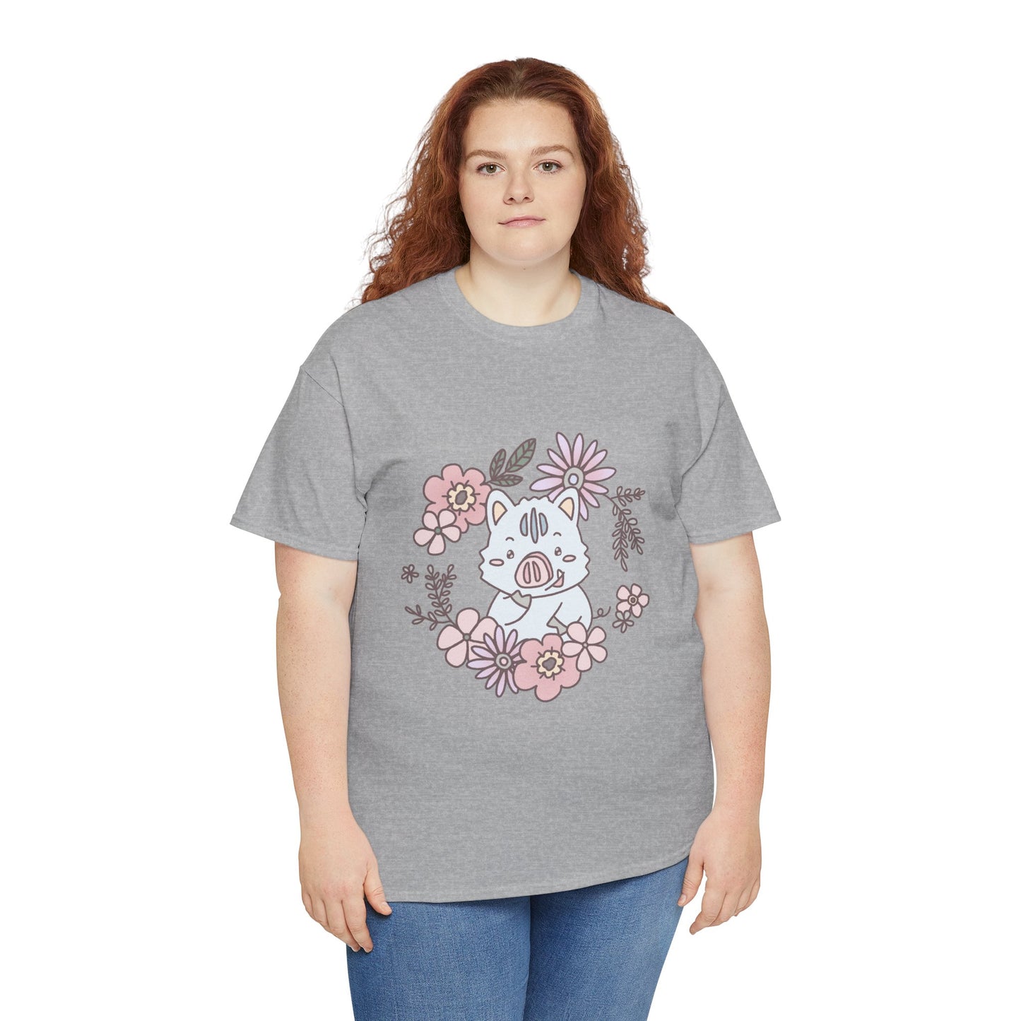 Inocchi's flower unisex shirt from organic cotton (US market)