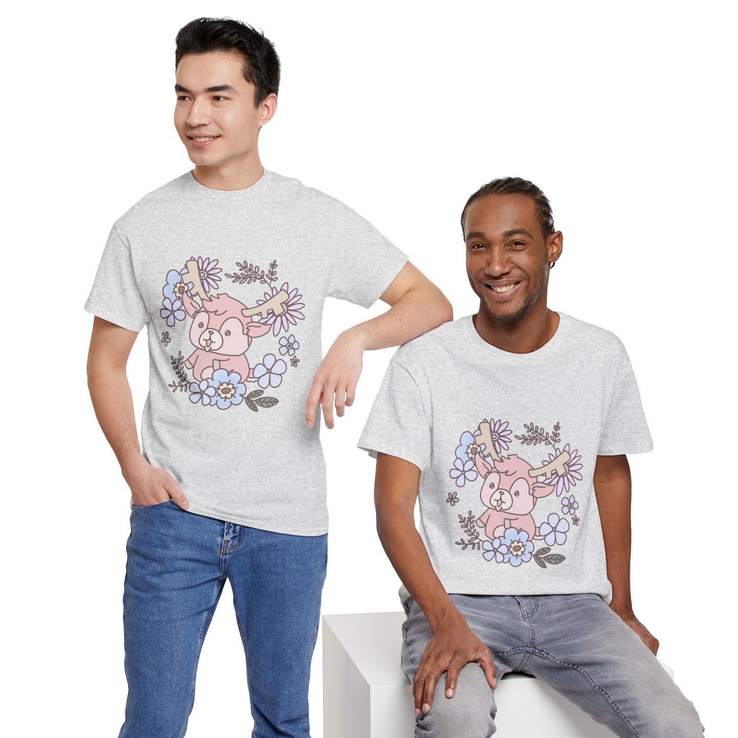 Shikataro's flower unisex shirt from organic cotton (US market)