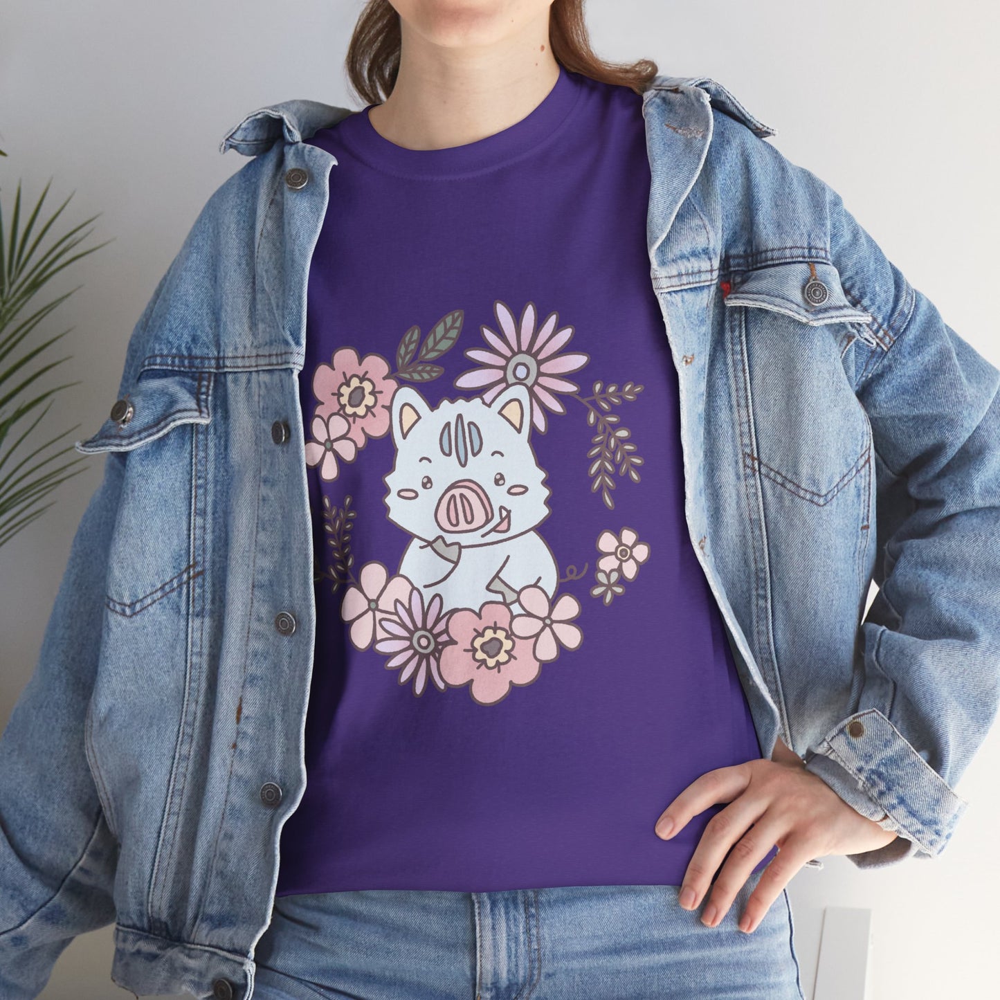 Inocchi's flower unisex shirt from organic cotton (US market)