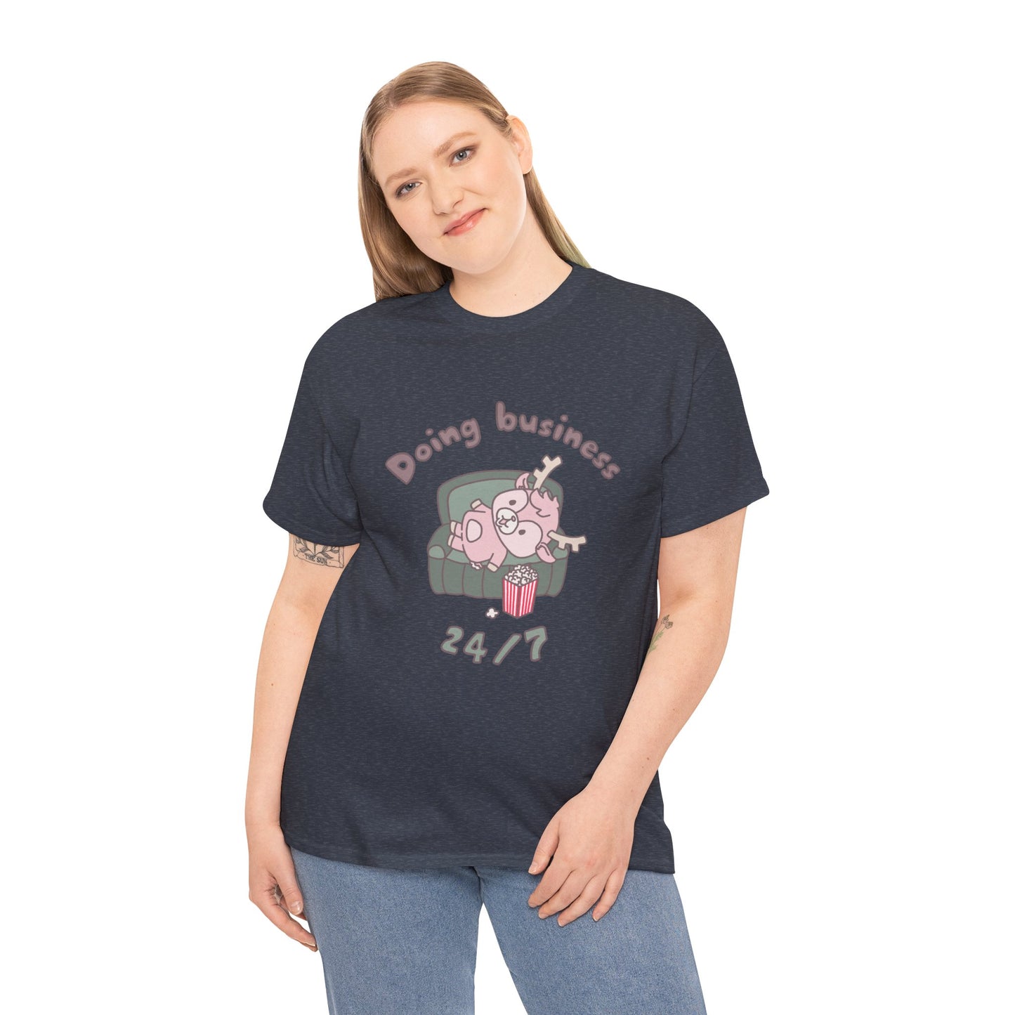 Shikataro's lazy unisex shirt from organic cotton (US market)