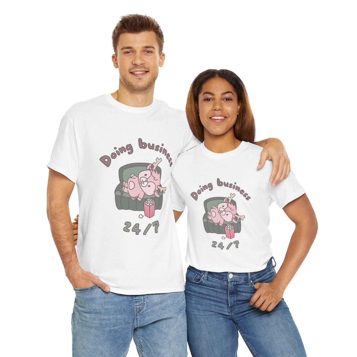 Shikataro's lazy unisex shirt from organic cotton (US market)