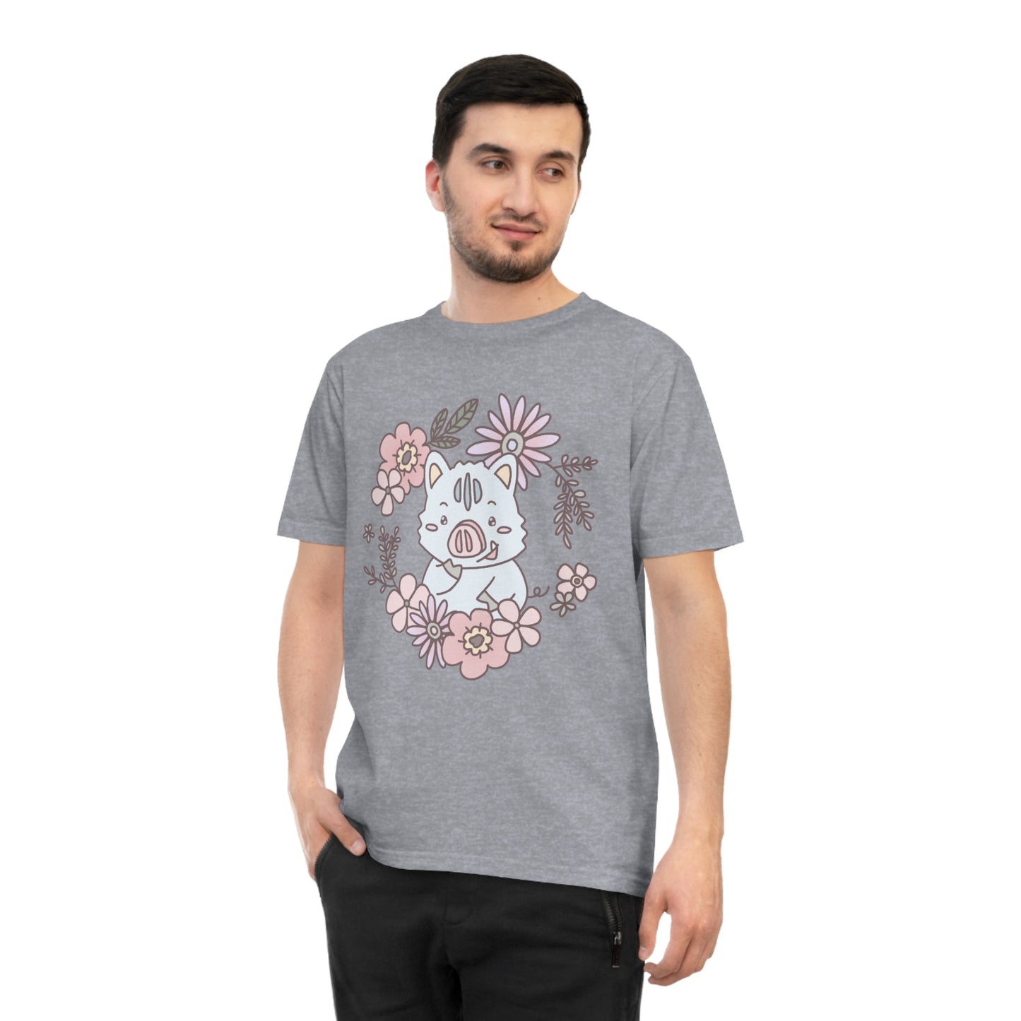Inocchi's flower unisex shirt from organic cotton (EU market)