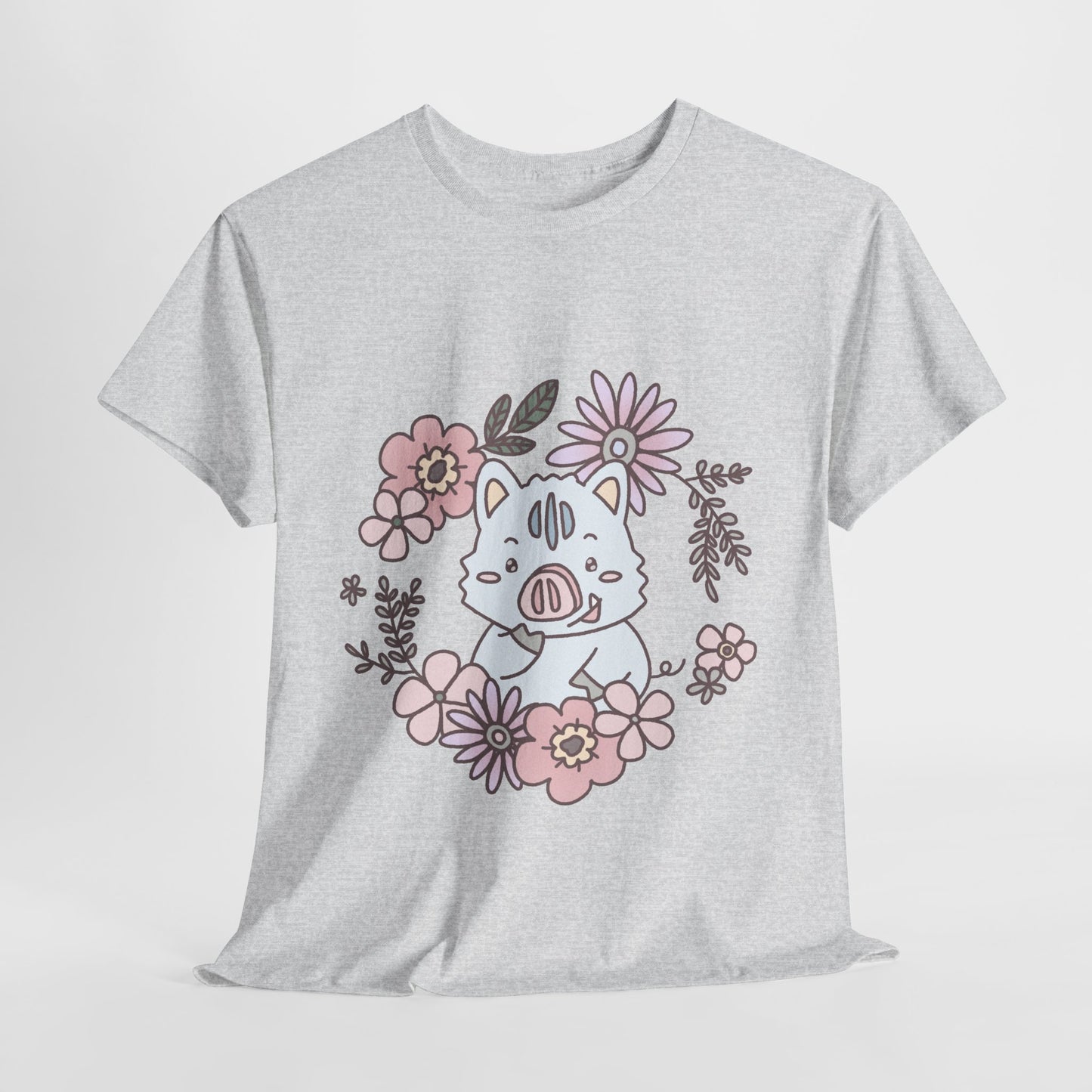 Inocchi's flower unisex shirt from organic cotton (US market)