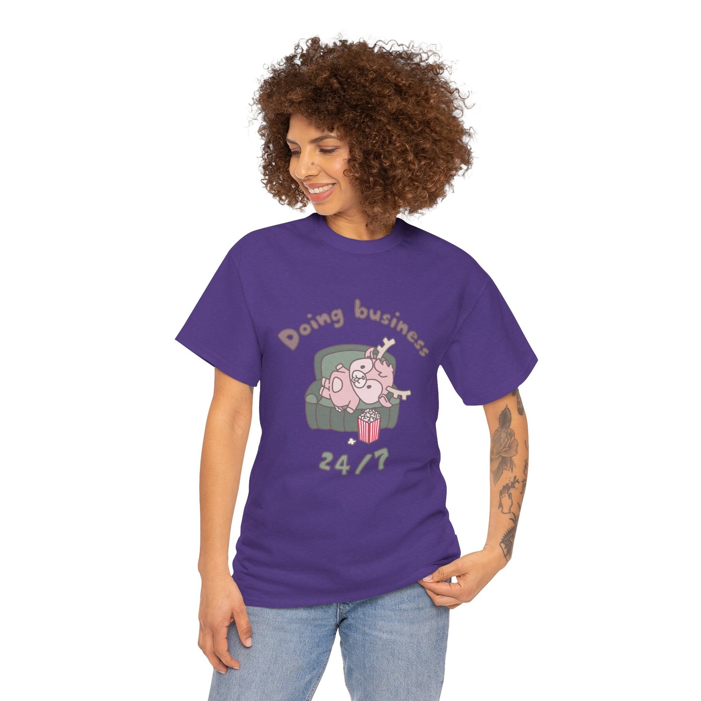 Shikataro's lazy unisex shirt from organic cotton (US market)