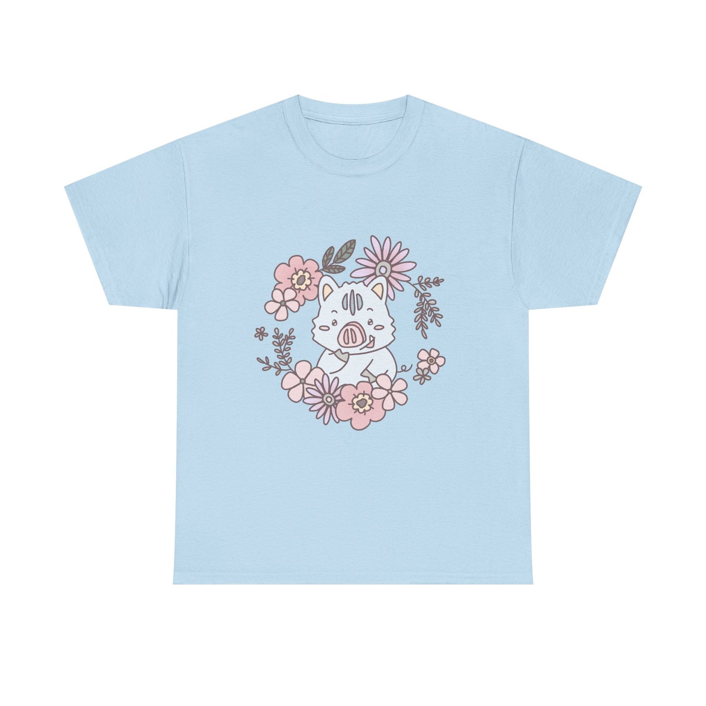 Inocchi's flower unisex shirt from organic cotton (US market)